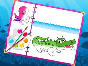 Sea Creatures Coloring Game