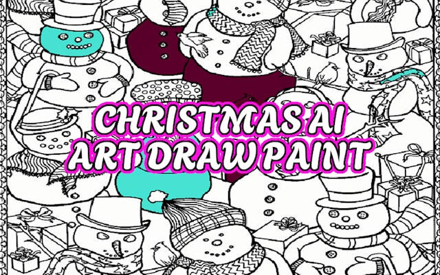 Christmas AI Art Draw Paint - Coloring Book Game