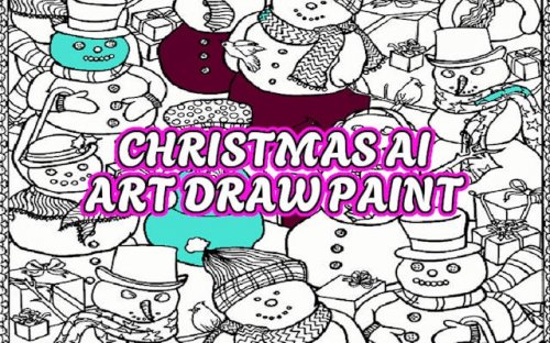 Christmas AI Art Draw Paint - Coloring Book Game