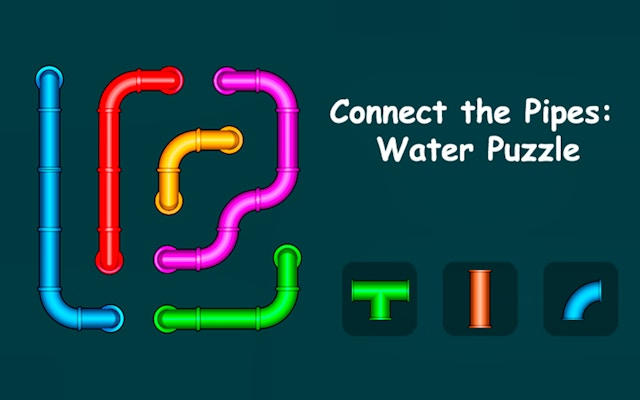 Connect the Pipes Water Puzzle Game