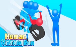 Human Vehicle Run: Parkour & Crowd Merge