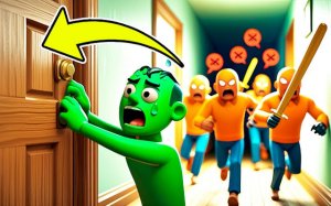 Knock and Run: 100 Doors Escape - Stickman Arcade Game Online - Ludoryx free online game