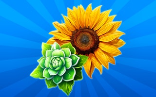 Merge Flowers in Bubbles 2048 - Puzzle Game