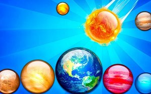 Merge Planets Space! - 2048 Style Planet Merger Puzzle Game - Ludoryx free online game