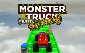 Monster Truck Stunts Sky Driving: Offroad Stunt Game Online - Ludoryx free online game