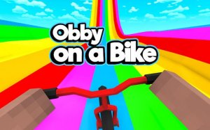 Noob Obby on a Bike: Parkour Racing Game Online - Ludoryx free online game