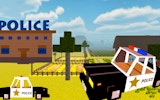 Police Craft Block Car Race - 3D Police Car Driving Game