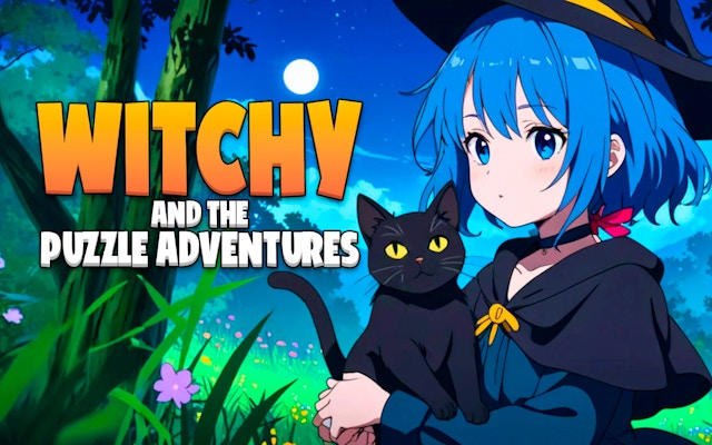 Witchy and the Puzzle Adventures: A Magical Cat Rescue Quest